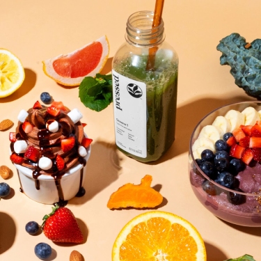 pressed juicery treats and fruits